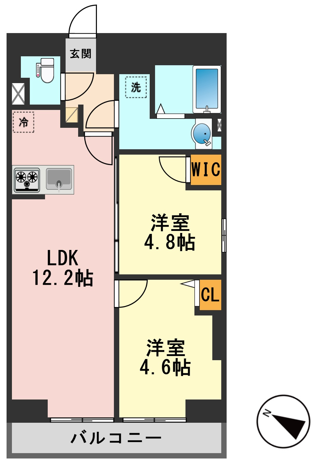 Alivis篠崎の間取り