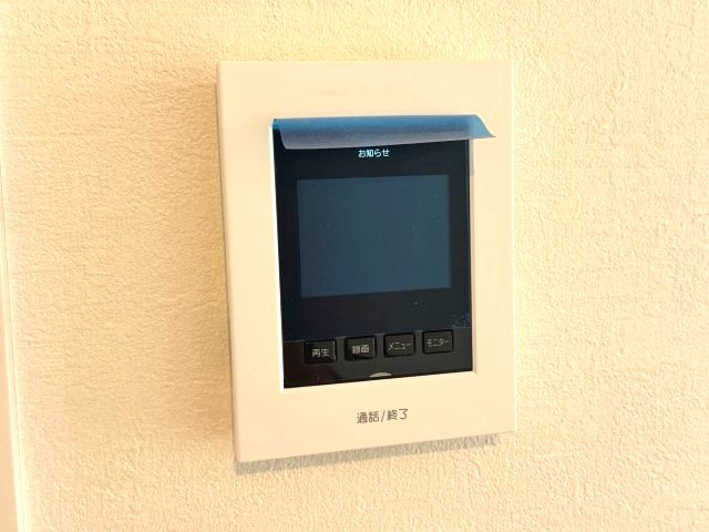 川口市新堀新築戸建2号棟のセキュリティ|来客時に便利なＴＶモニター付インターホンです。留守中も安心の録画機能付！									
