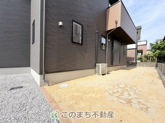 リナージュ那須塩原市豊浦南町25-1期の庭|大きなお庭でご家族や友人を招いてＢＢＱもできますね！お子様の水遊びにもぴったりです☆