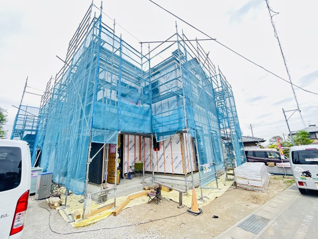 新築　高崎市石原町3期　GRAFARE　4号棟の外観|現地写真　2026年5月完成予定！類似物件のご内覧等、お気軽にお問合せください♪　							
　							
