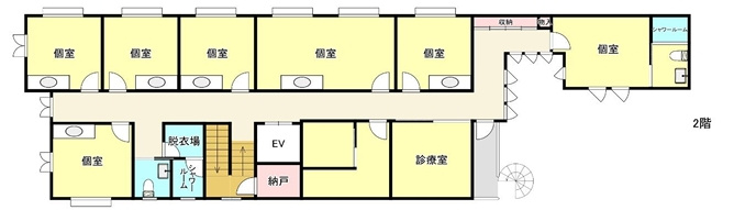 京町二丁目テナントの間取り|2階