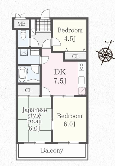 【間取り】 | コスモ淵野辺(コスモフチノベ)
