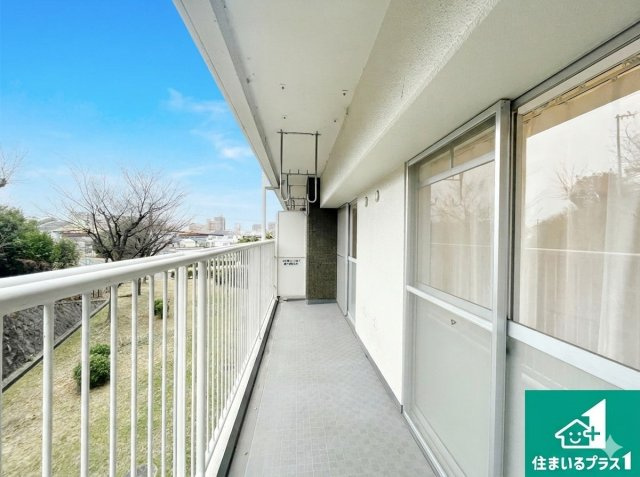 陵南住宅壱号棟のバルコニー