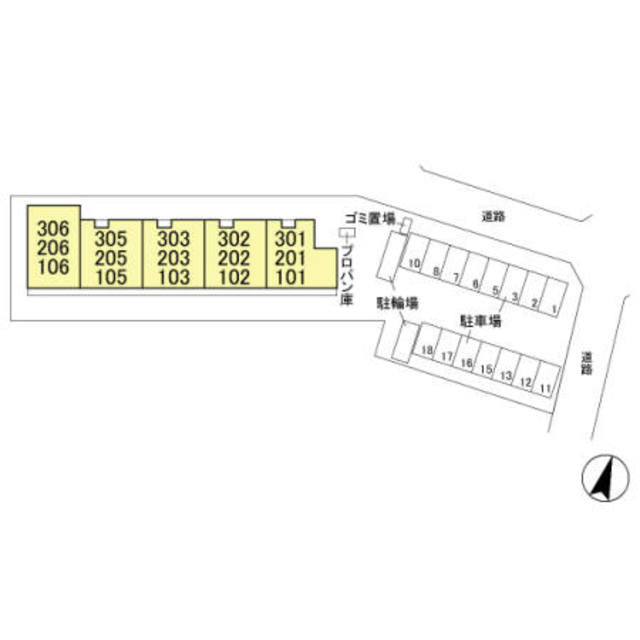 グリーンレジデンス葉月の地図|案内図です。