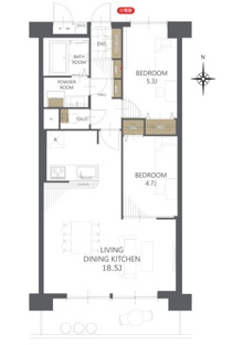 【間取り】エクセレンス新栄 