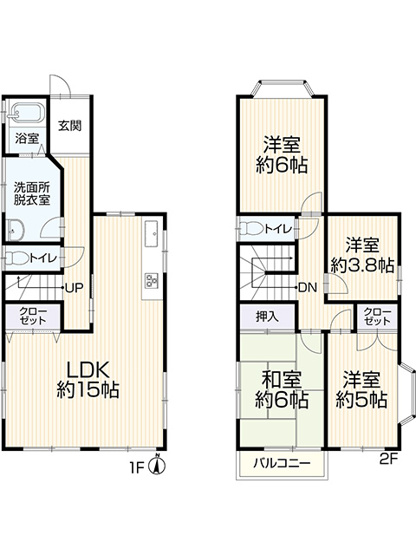 【間取り】 | アトムセレクト千葉市若葉区大宮台４丁目中古戸建て