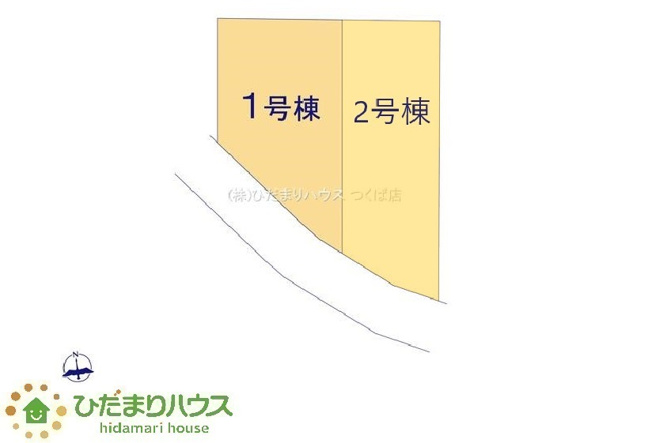 【区画図】 | 城里町石塚15期　新築戸建　2号棟 | 駐車場が広いので車の出し入れしやすい。