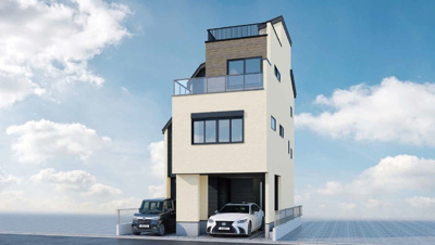 【外観パース】 | 板橋区小茂根2丁目　新築戸建　10699万円