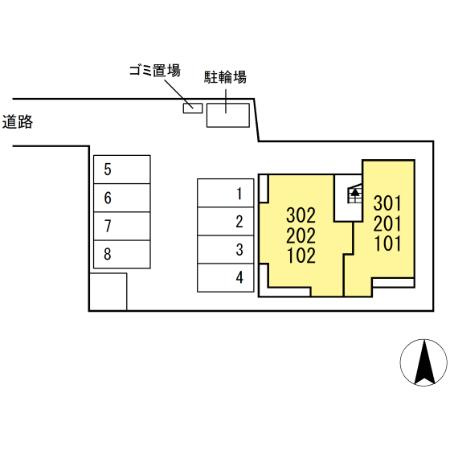 (仮称)D-ROOM長泉町竹原分譲PJ 新築工事の区画図