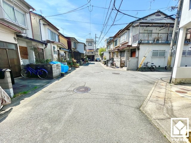 伏見区淀美豆町の前面道路含む現地写真