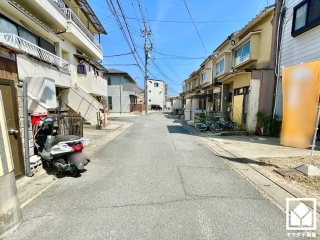 伏見区淀美豆町の前面道路含む現地写真