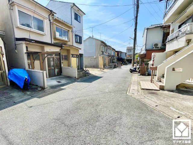 伏見区淀美豆町の前面道路含む現地写真