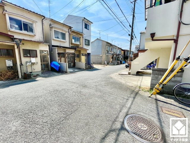 伏見区淀美豆町の前面道路含む現地写真