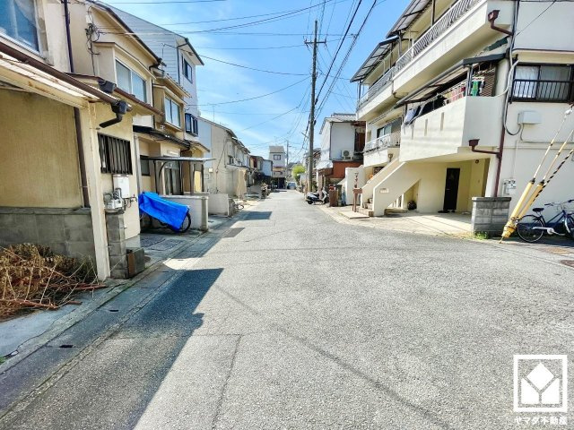 伏見区淀美豆町の前面道路含む現地写真