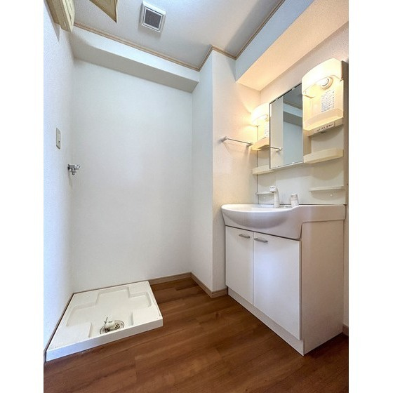 菊池郡菊陽町大字津久礼の賃貸マンションの独立洗面台