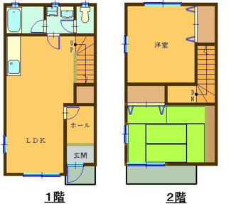 【間取り】 | メゾネット秋桜