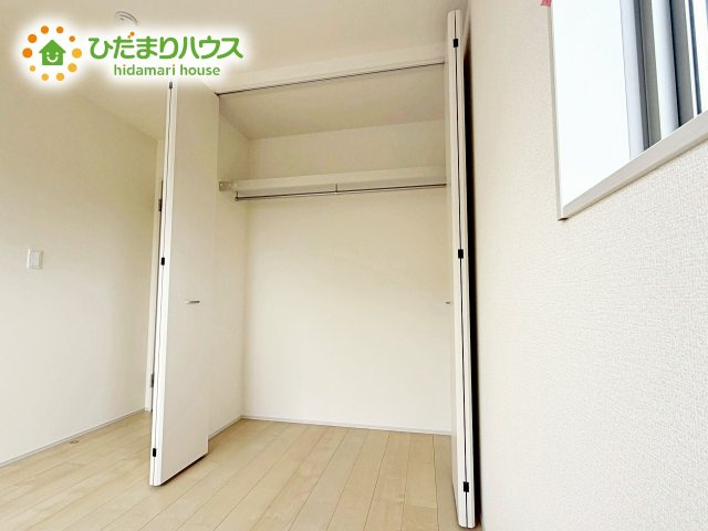 【収納】 | ひたちなか市田宮原1期　新築戸建　2号棟 | クローゼットには、衣類や日用品などを整理整頓して収納できますね！