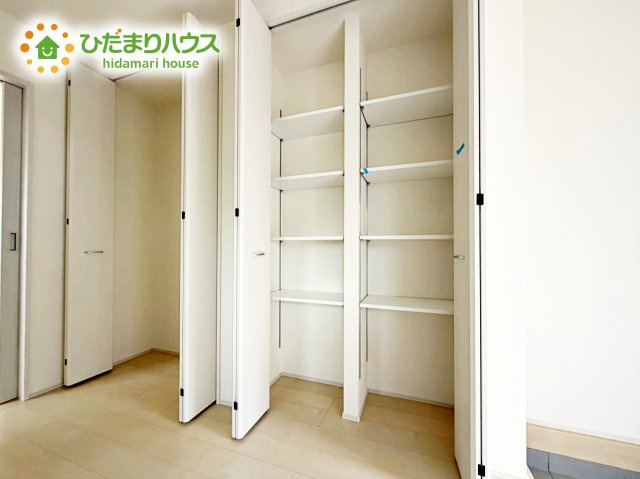 【収納】 | ひたちなか市田宮原1期　新築戸建　2号棟 | ちょこっとした収納があることで、消耗品のストックをするのにも便利です☆