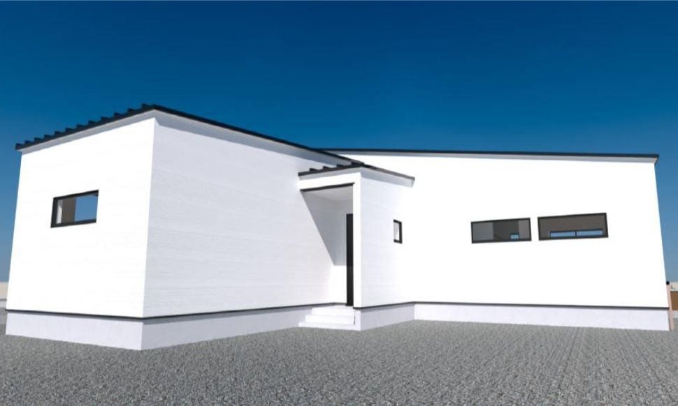 都城市安久町の新築一戸建の外観
