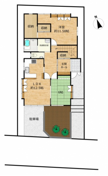 新潟市中央区関屋浜松町の区画図