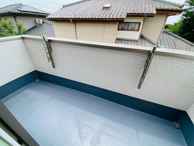 七栄0３期　新築戸建てのバルコニー