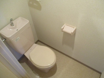 【トイレ】 | セブンハイツ | 温水洗浄便座設置可能のトイレです