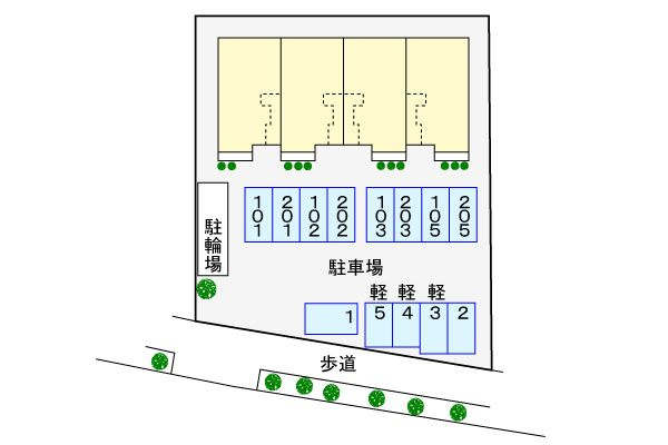 サンライズパイン　　刈谷市近郊の賃貸はクラスホーム刈谷店の駐車場