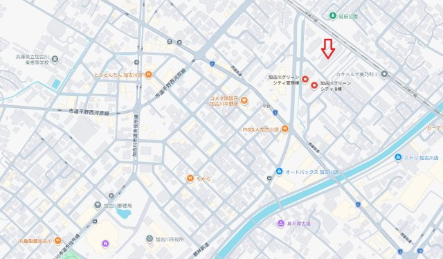 加古川グリーンシティD棟　7階の地図