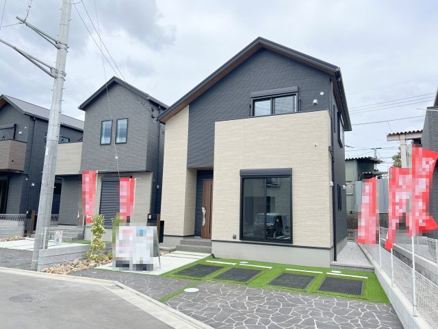 羽村市羽中2丁目　新築戸建全3棟の外観|並列駐車2台可！！
