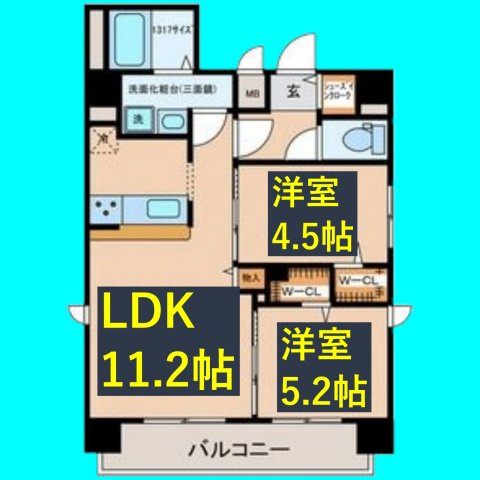 Z・R東別院の間取り