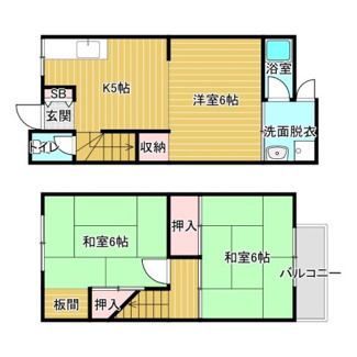 【間取り】 | 四ノ宮行者谷貸家