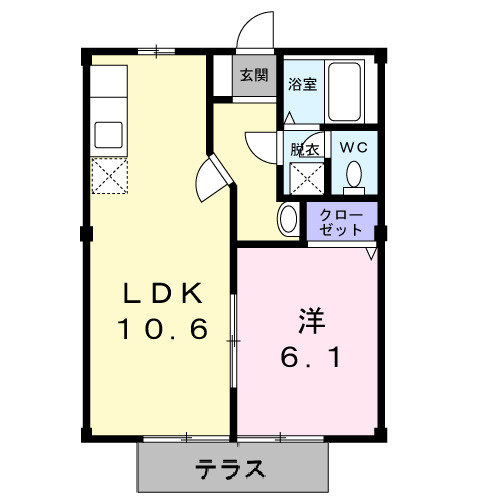 ニューシティー大坪の間取り