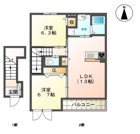サンガーデン船小屋の間取り