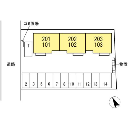 メゾンブランシュの区画図