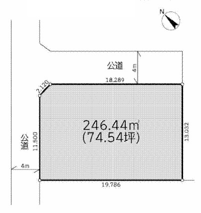 深谷市上野台　建築条件なし売地