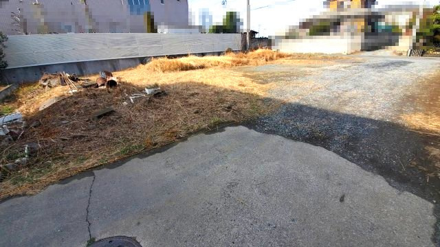 深谷市上野台　建築条件なし売地の外観