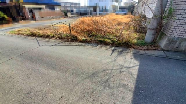 深谷市上野台　建築条件なし売地の外観