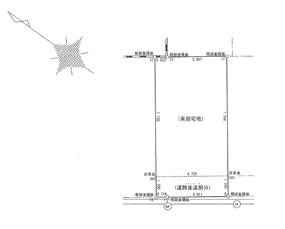 中央区月島４丁目　新築戸建ての区画図