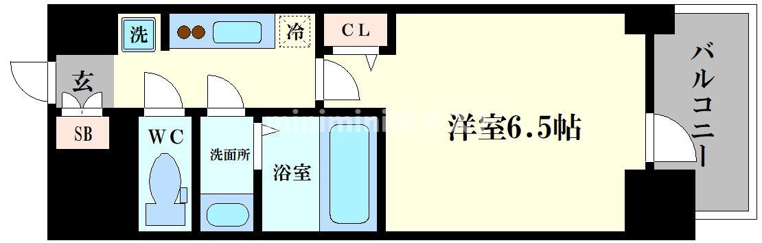 プレサンス四天王寺前夕陽ヶ丘　凛宮の間取り