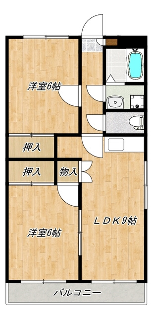 ハピネス指扇壱番館の間取り|間取図です