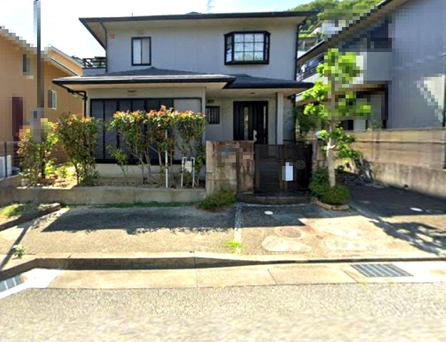 宝塚市ふじガ丘の前面道路含む現地写真