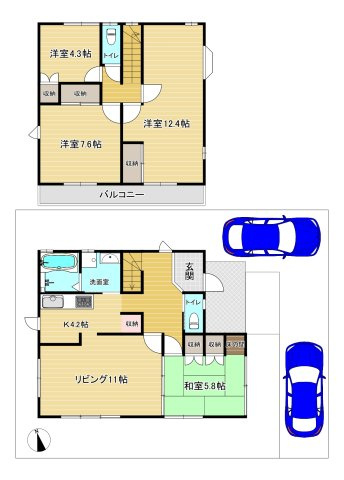 宝塚市ふじガ丘の間取り