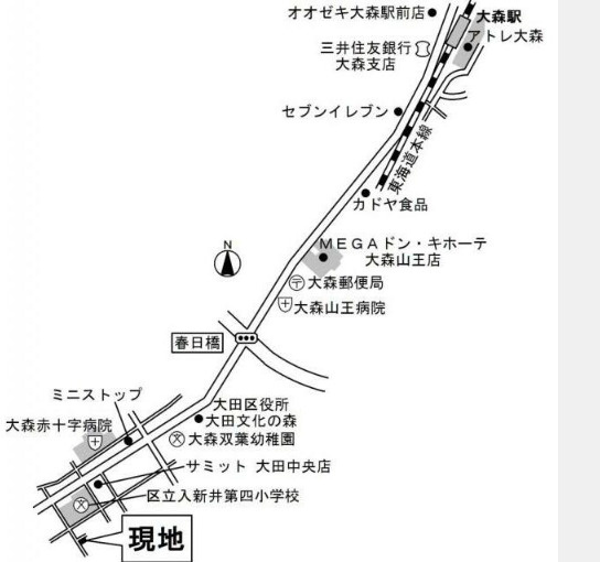ビオス中央の地図