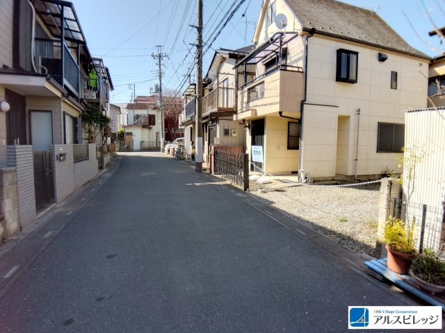 売地／富士見市大字水子の前面道路含む現地写真