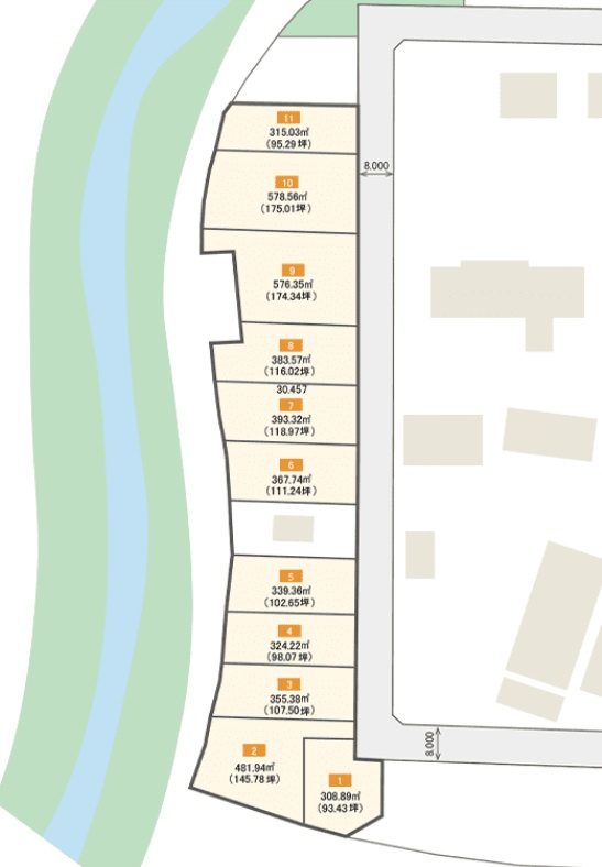 【建築条件付き】石狩郡当別町幸町　全10区画の土地図|※既に申し込みが入ってる区画がございました場合は、何卒ご容赦くださいませ。詳細お問合せくださいませ。