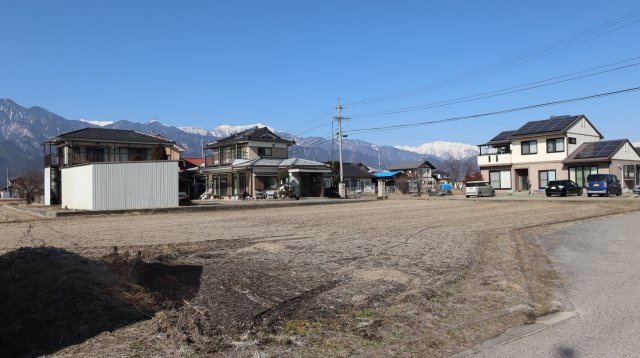 池田町会染　売土地の外観