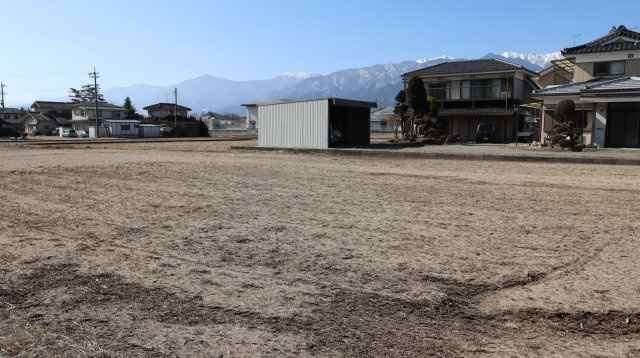 池田町会染　売土地の外観