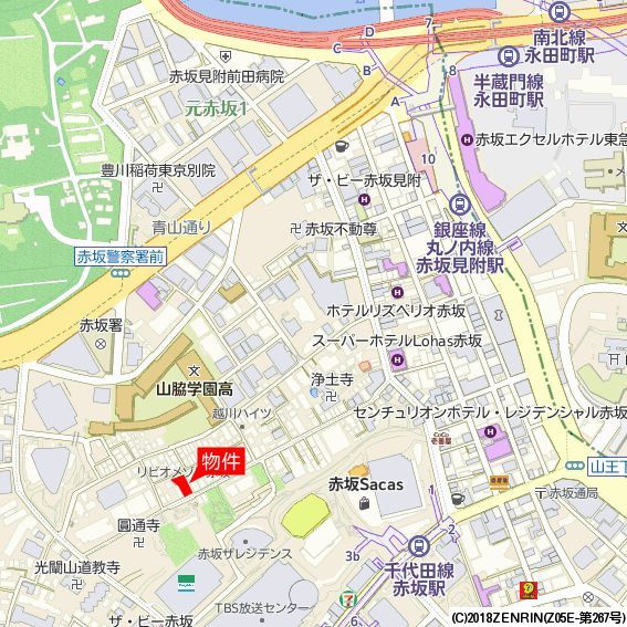 ＨＴピア赤坂の地図