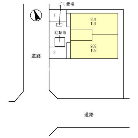 ルーナ　ジェーナの区画図
