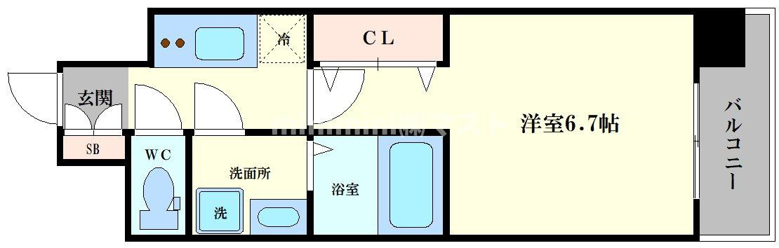 エスリード弁天町パークプレイスの間取り